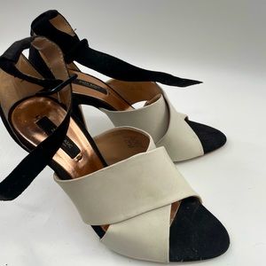 Black and white Zara shoes